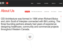 Tablet Screenshot of ceiarchitecture.com